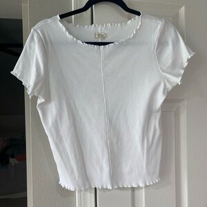 Pilcro White Short Sleeve Tee